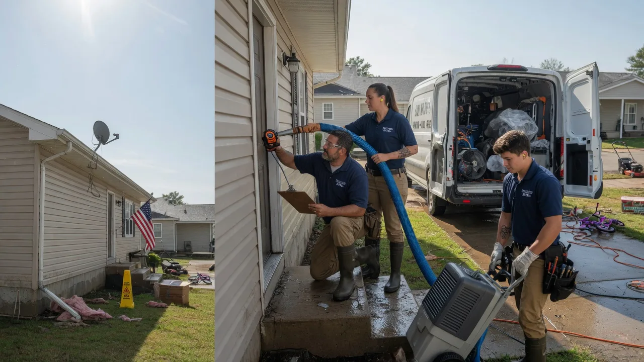 Ceiling Water Damage Restoration in Baldwin City, KS near me